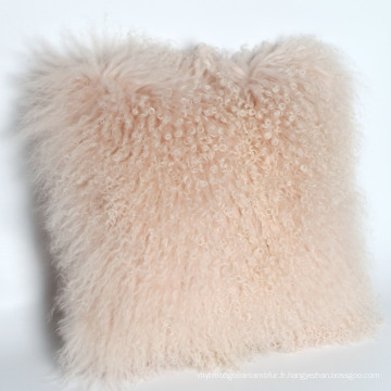 Coussin brillant peau de mouton